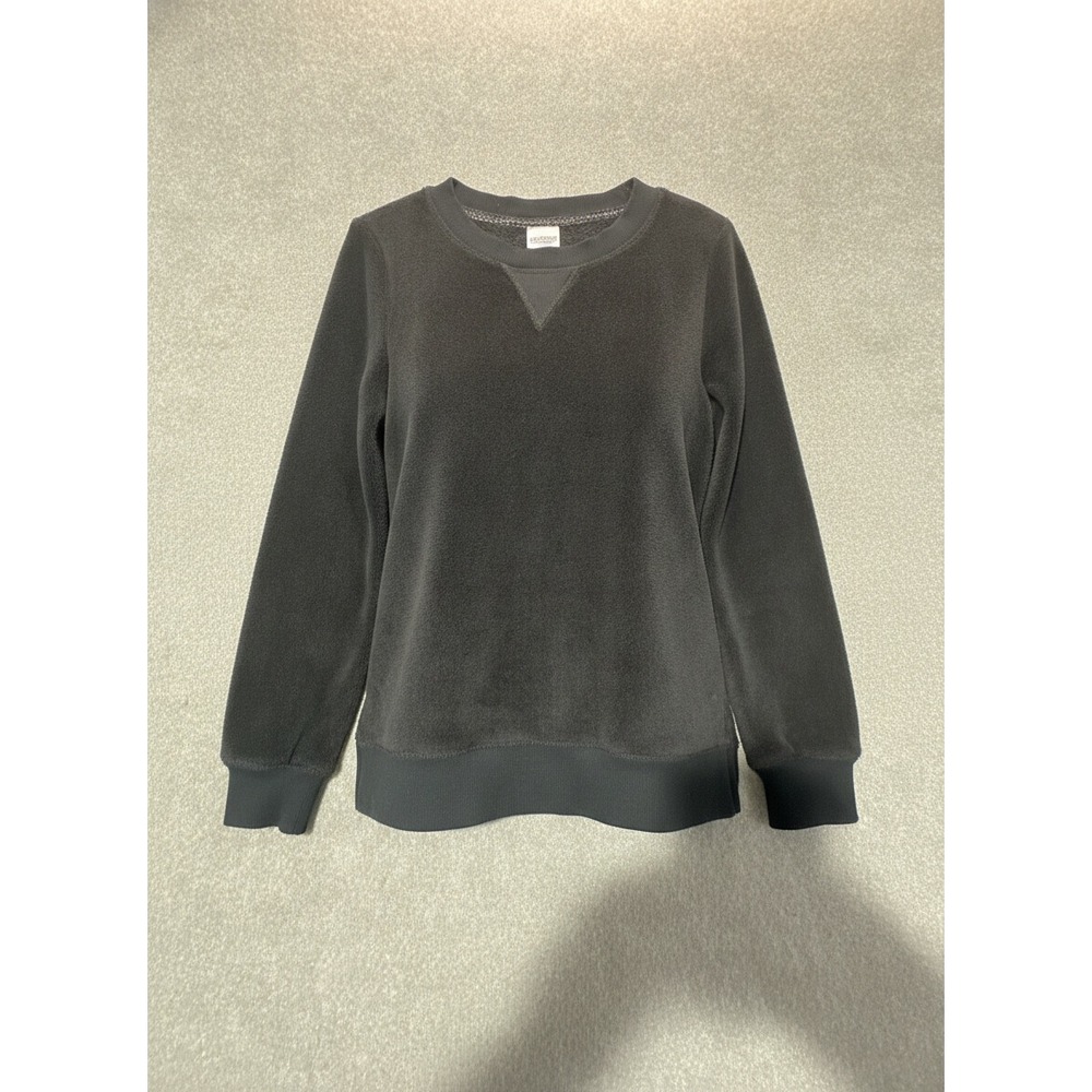 Wondershop Target Black Plush Fleece Sweatshirt Womens Small Sleepwear Top